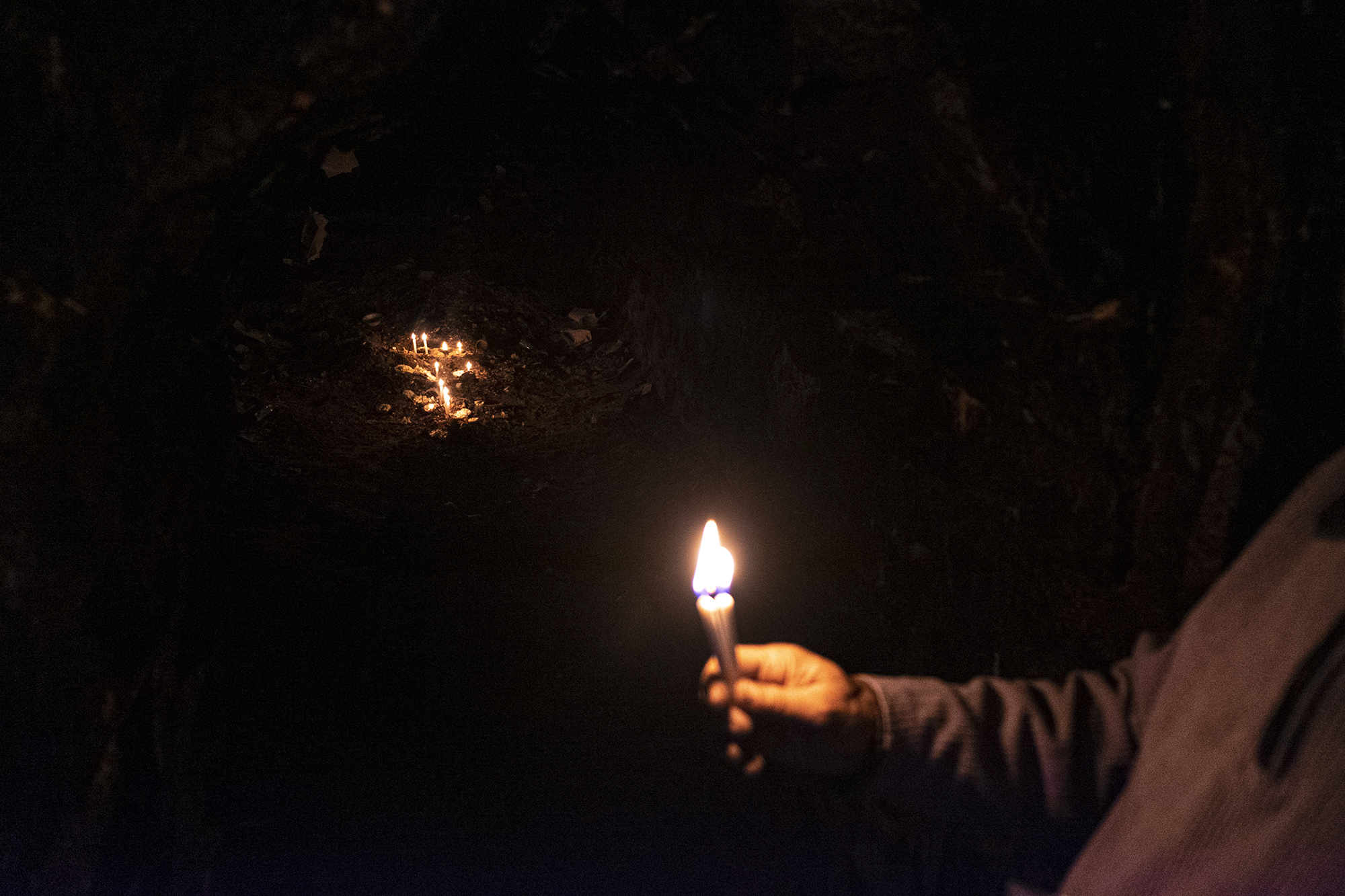 Candles and incense offerings